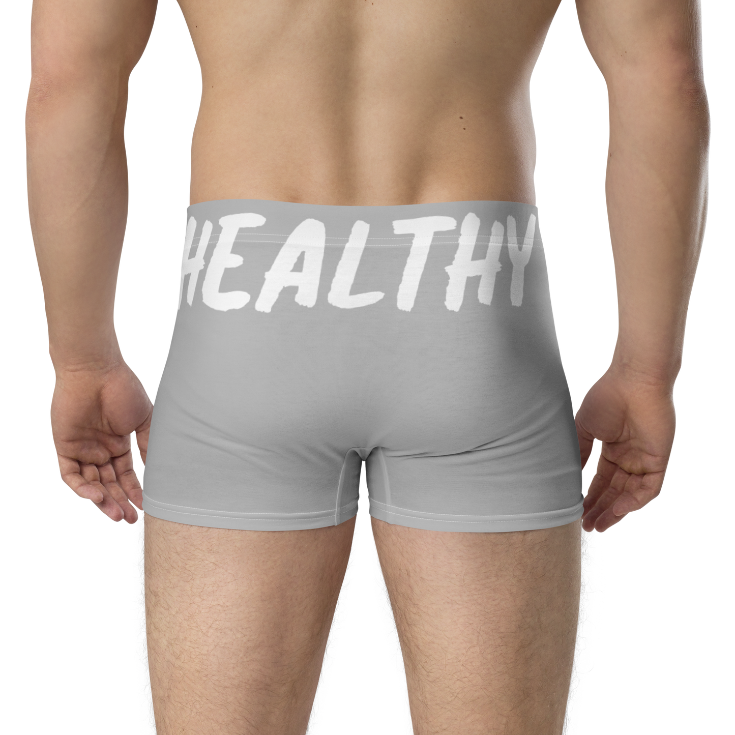 The Healthy Way Boxer Briefs (Grey/White)