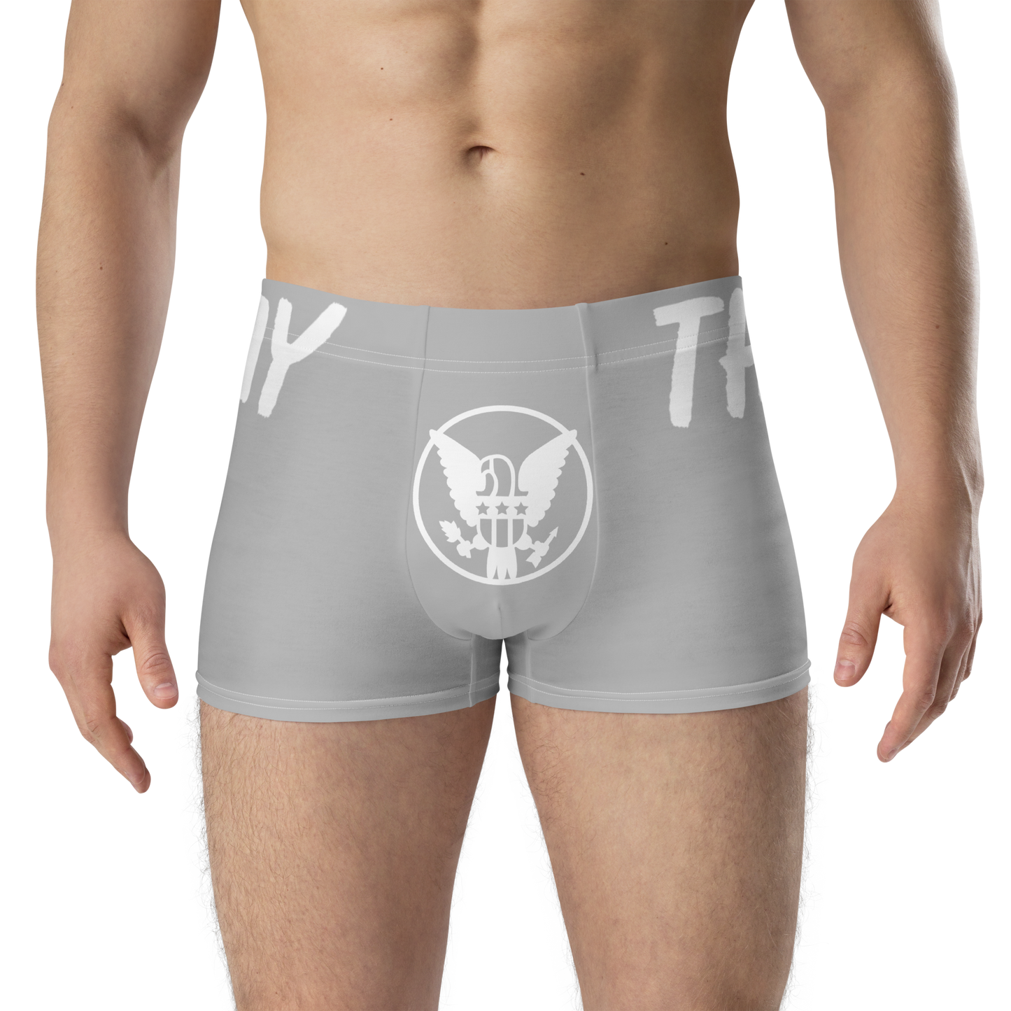 The Healthy Way Boxer Briefs (Grey/White)