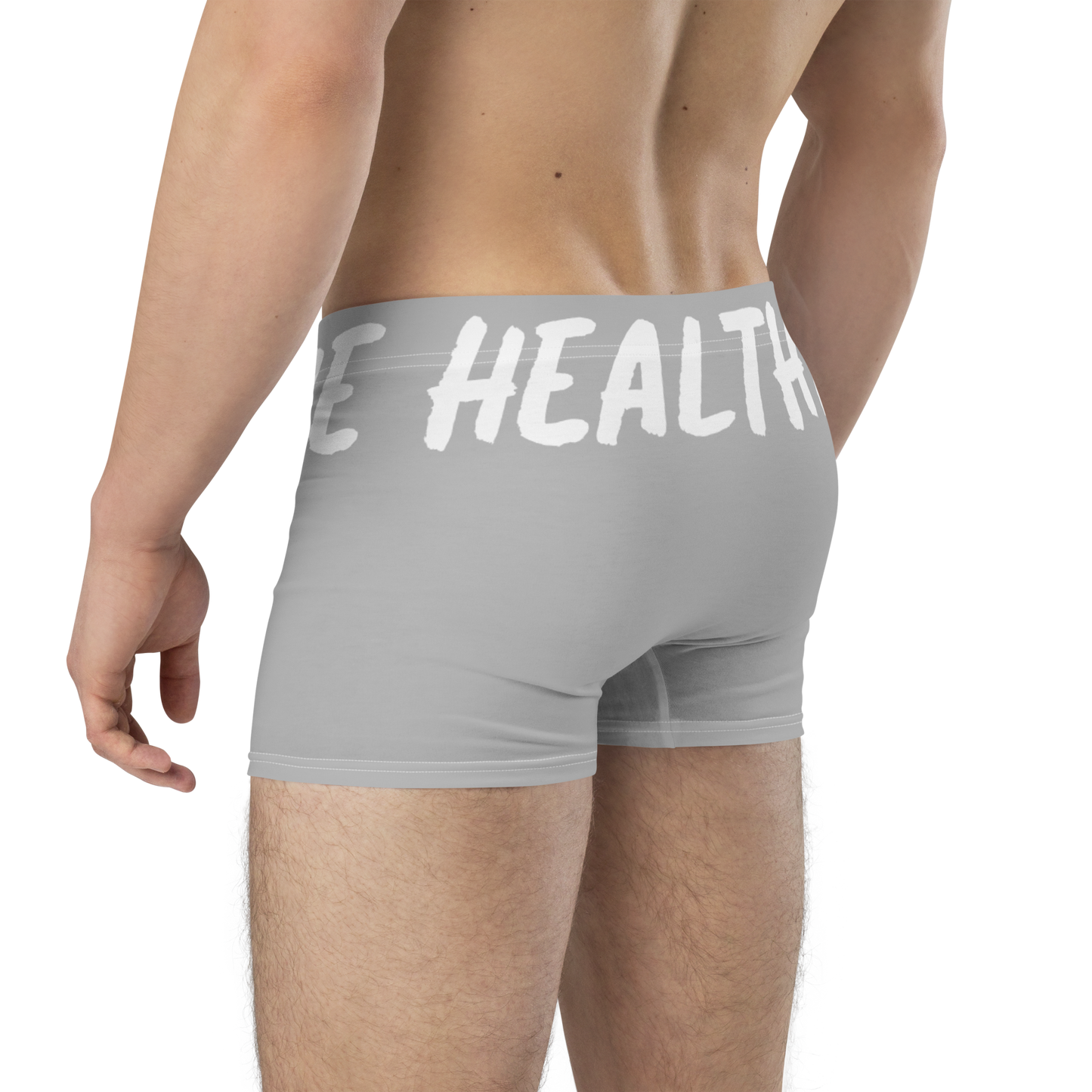 The Healthy Way Boxer Briefs (Grey/White)