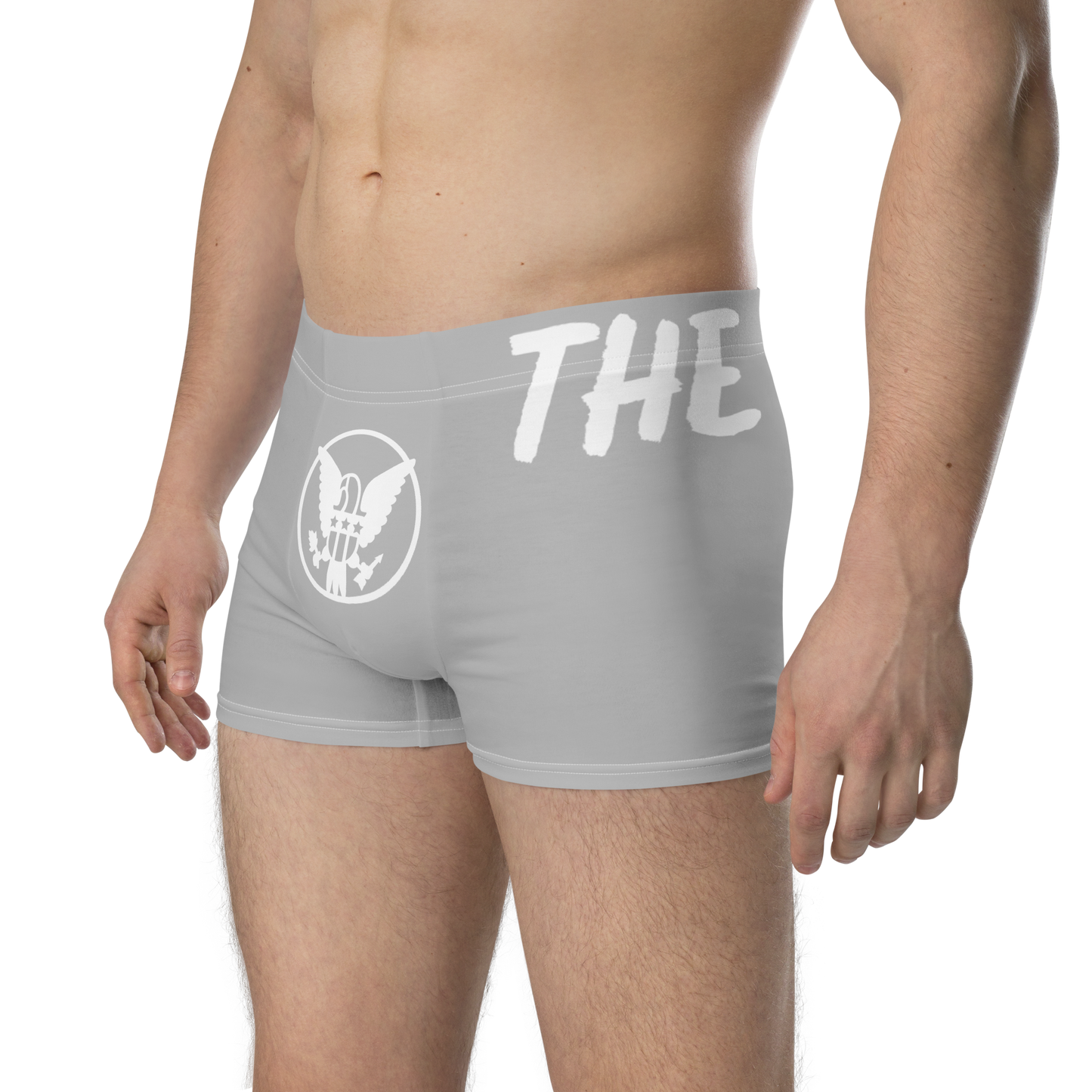 The Healthy Way Boxer Briefs (Grey/White)