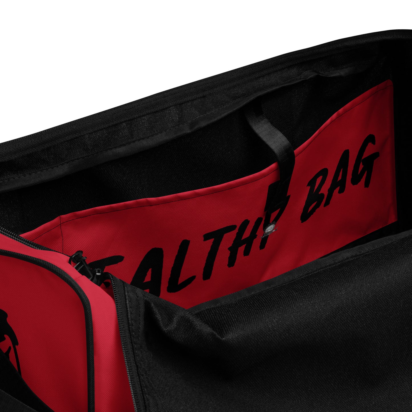 The-Healthy-Duffle Bag(Red/Black)