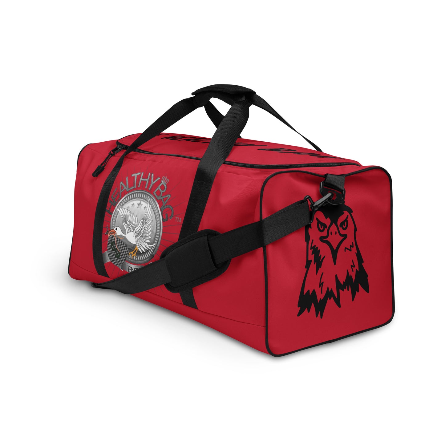 The-Healthy-Duffle Bag(Red/Black)