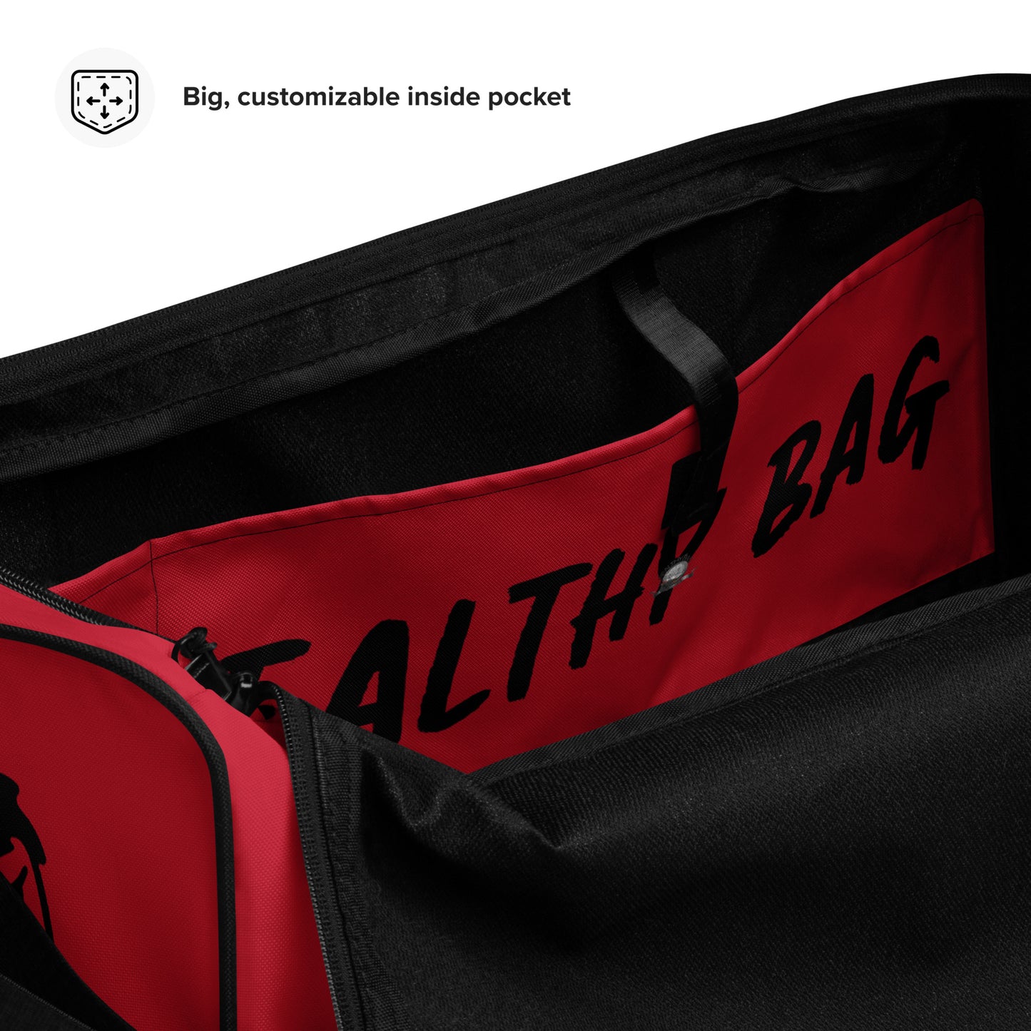 The-Healthy-Duffle Bag(Red/Black)