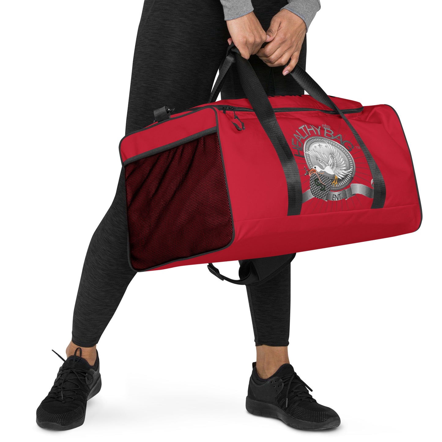 The-Healthy-Duffle Bag(Red/Black)