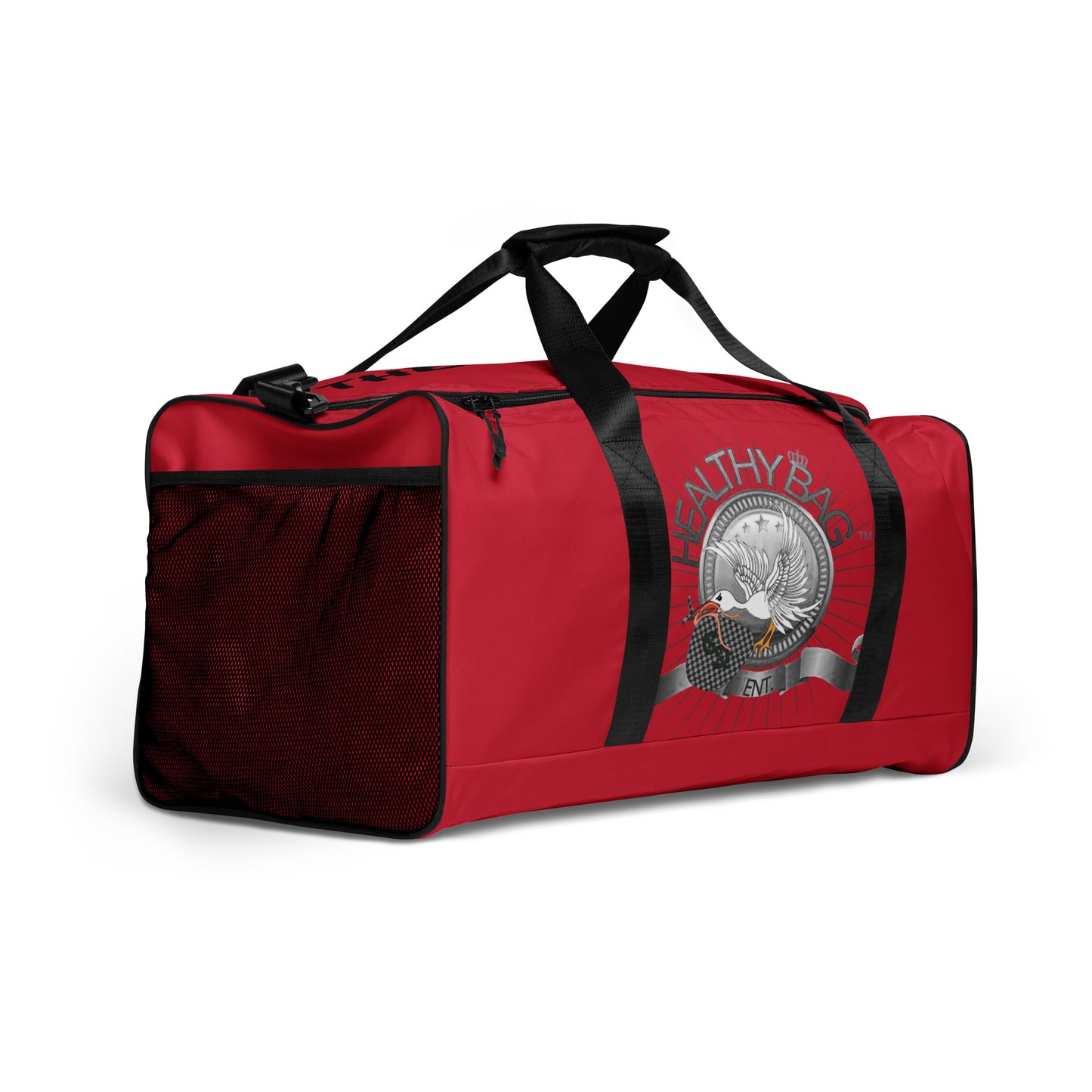 The-Healthy-Duffle Bag(Red/Black)