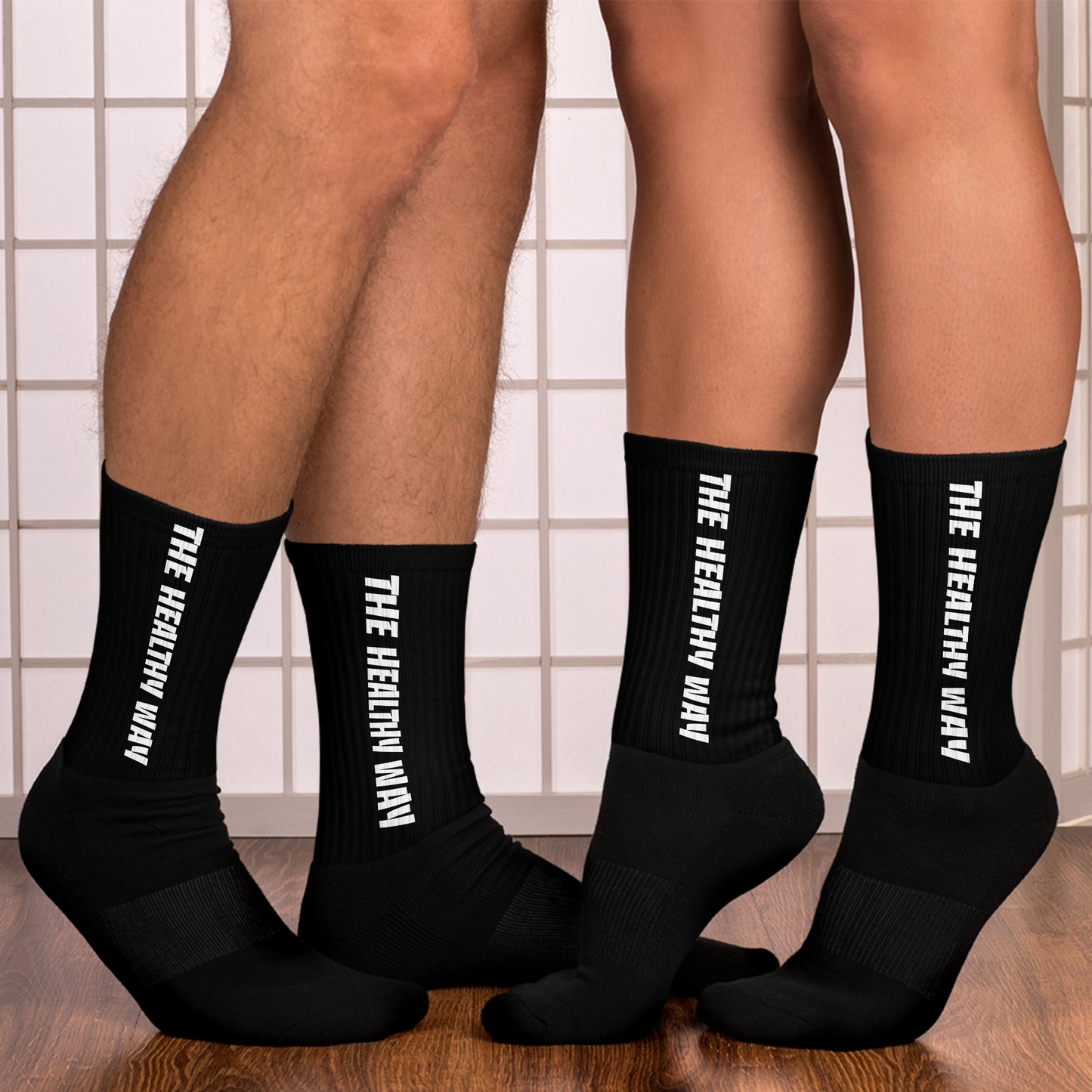 The Healthy Way Socks (Black) Unisex