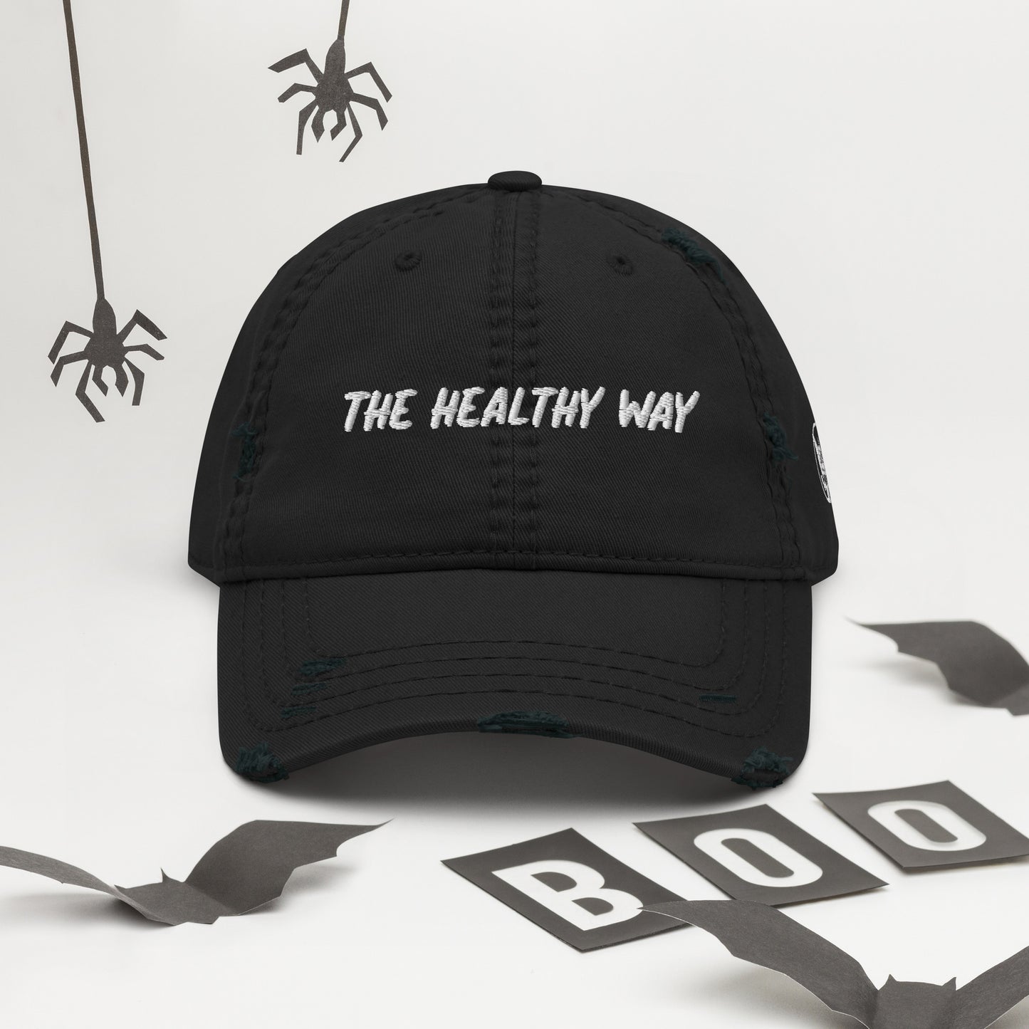 The Healthy Way Distressed Baseball Cap