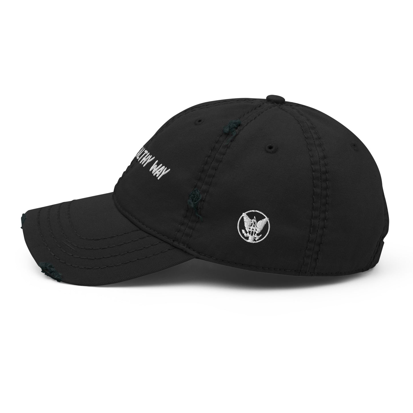 The Healthy Way Distressed Baseball Cap