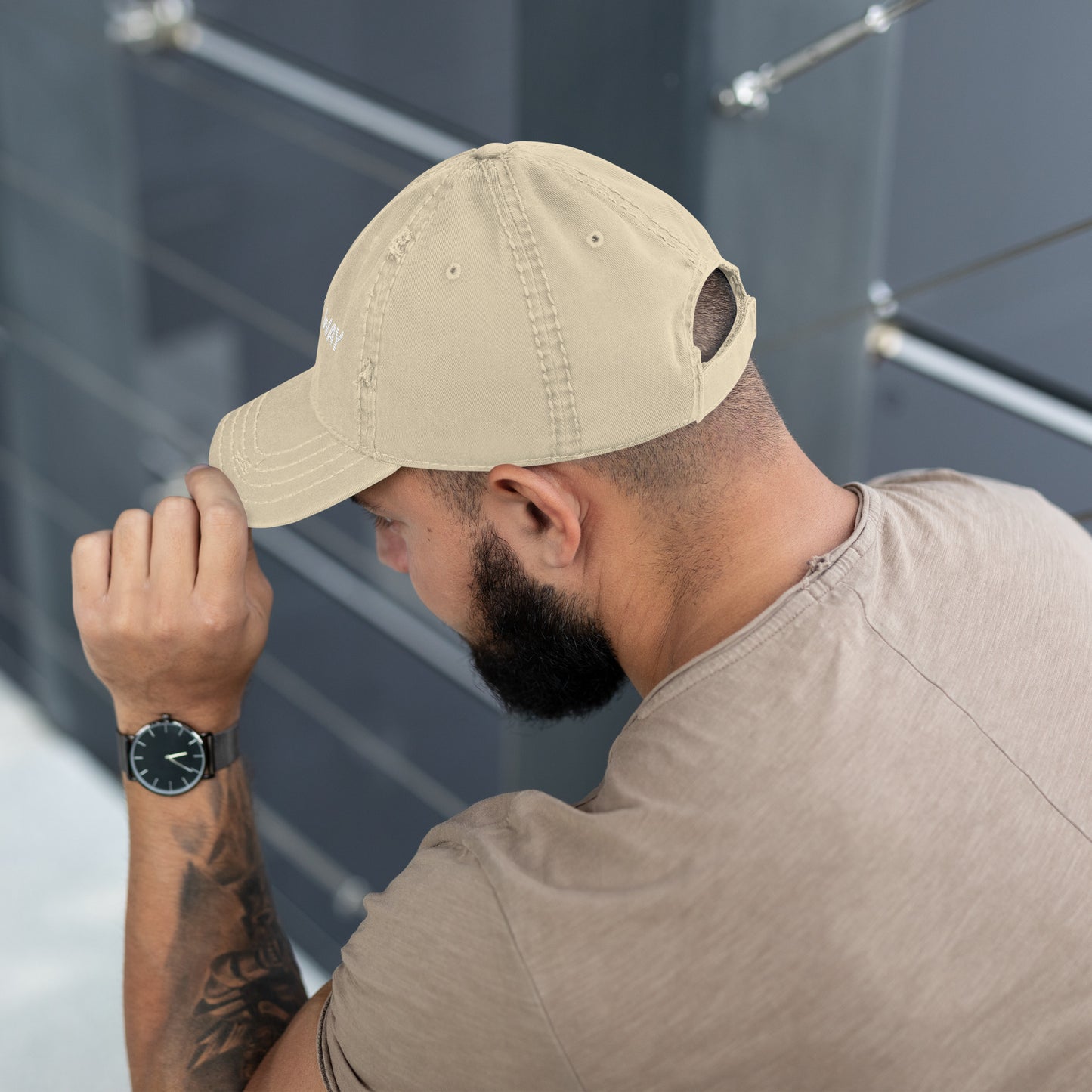 The Healthy Way Distressed Baseball Cap