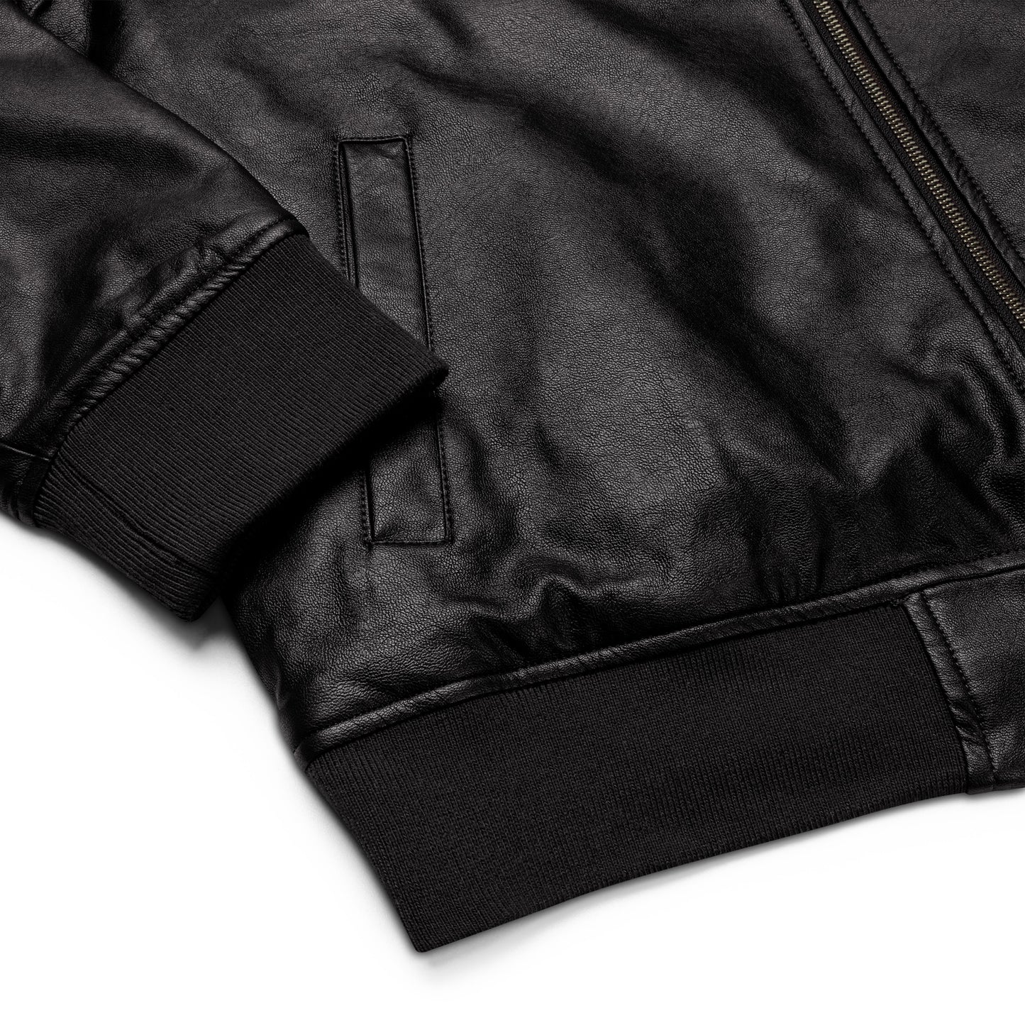 Healthy Bag Leather Bomber Jacket