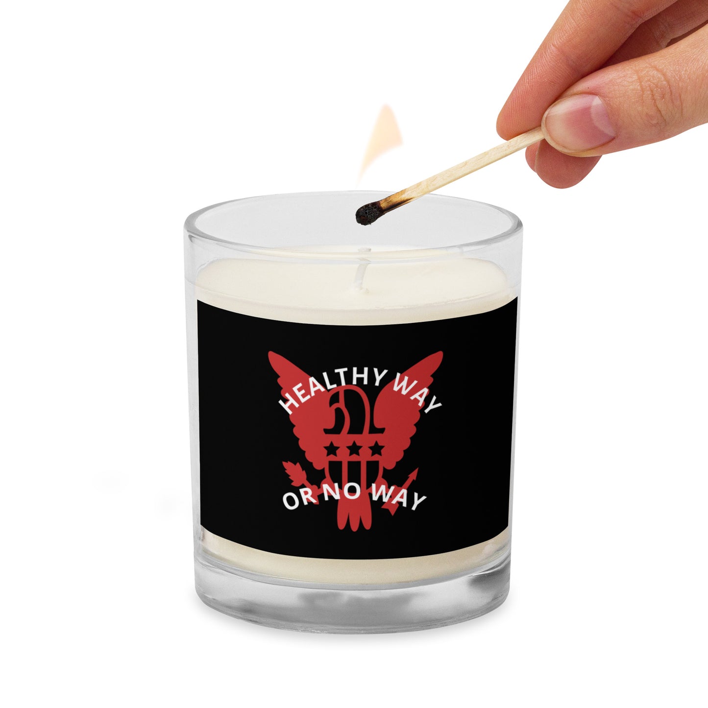 The Healthy Way Glass jar soy wax candle