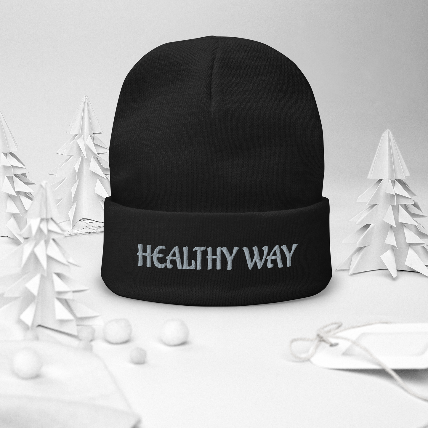 Embroidered HEALTHY WAY Beanie