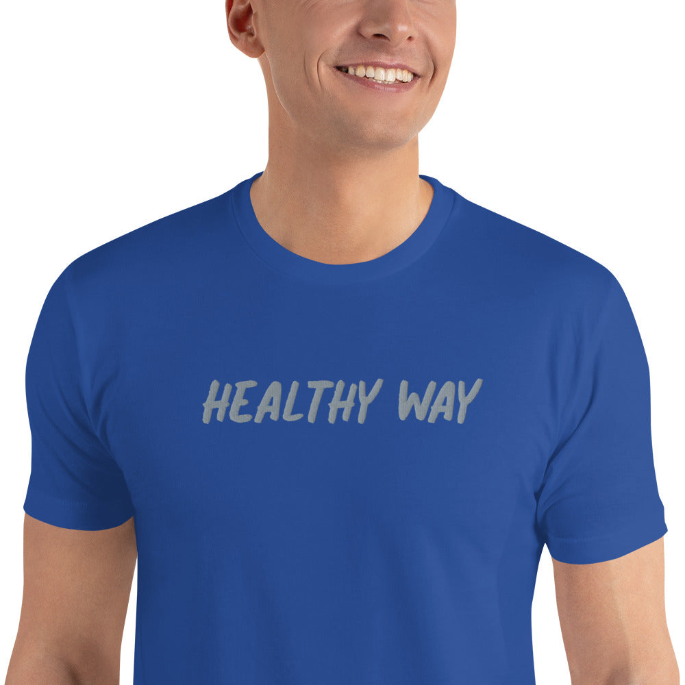 Healthy Way Short Sleeve T-shirt Blue/Grey