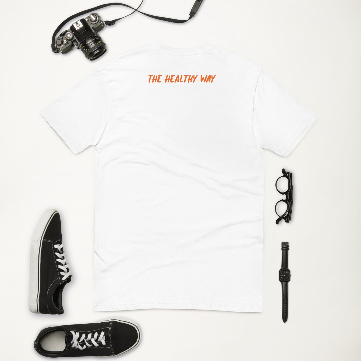 The Healthy Way Short Sleeve T-shirt (Orange/White)