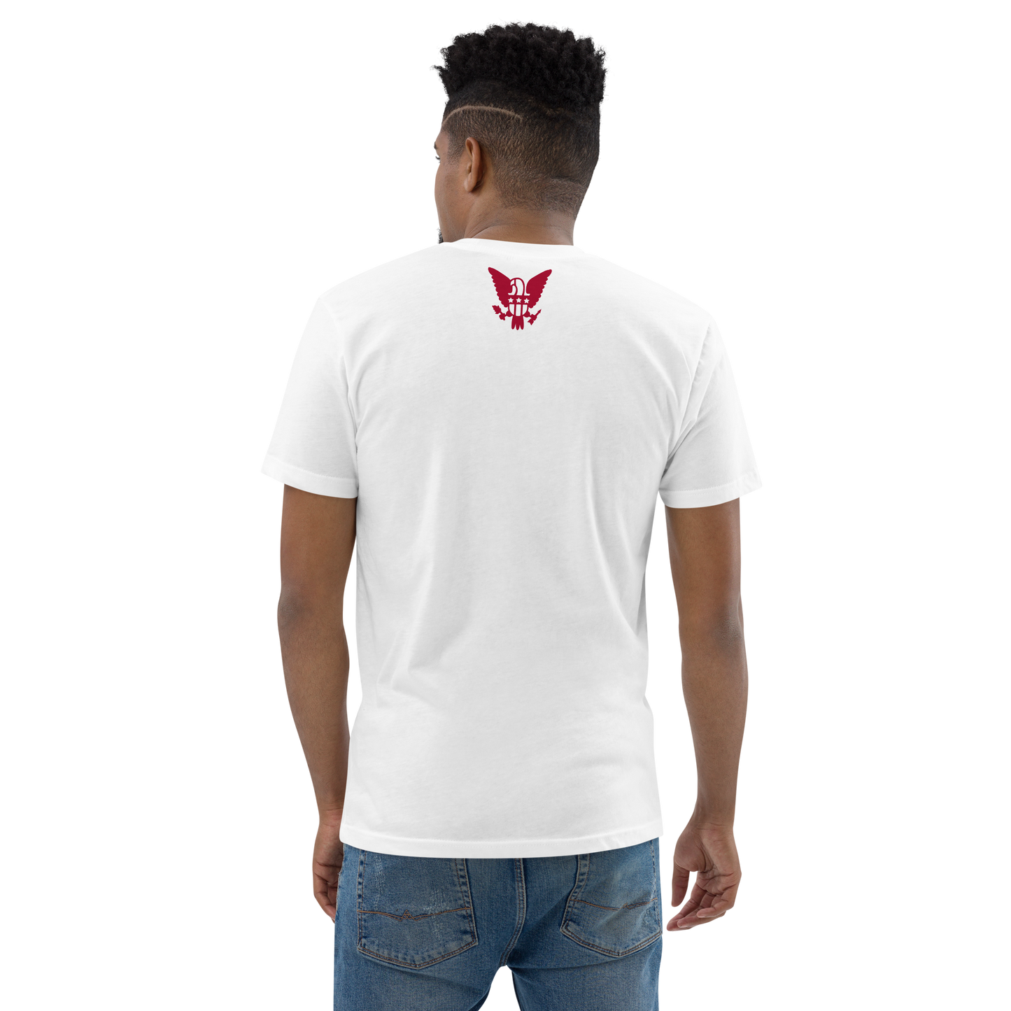 The Healthy Way Short Sleeve T-shirt (White/Maroon)