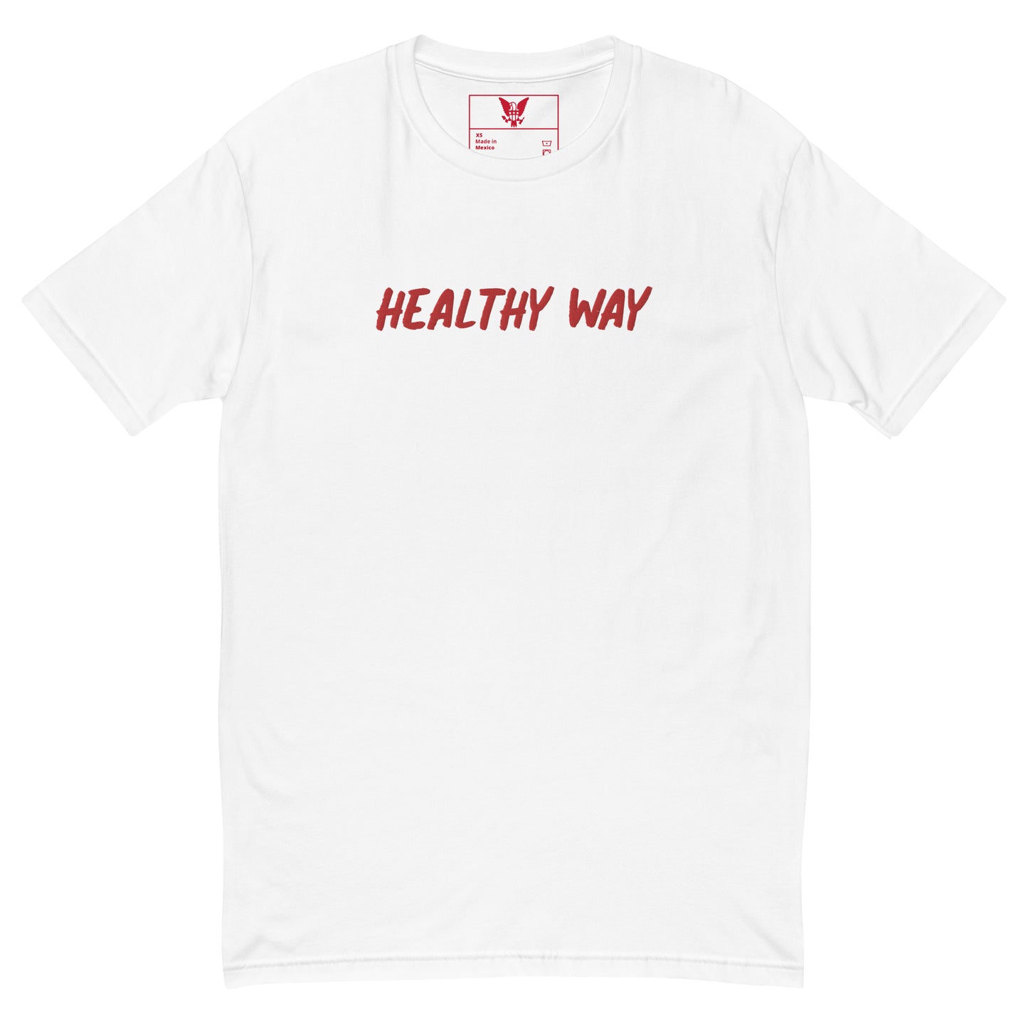 Healthy Way Short Sleeve T-shirt White/Red