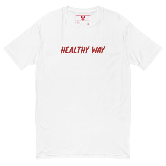 Healthy Way Short Sleeve T-shirt White/Red