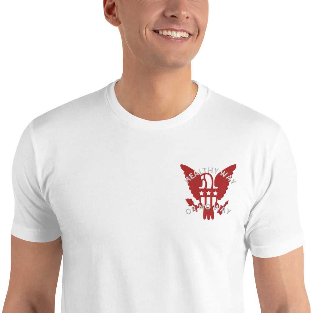 The Healthy Way Short Sleeve T-shirt (Red/White)