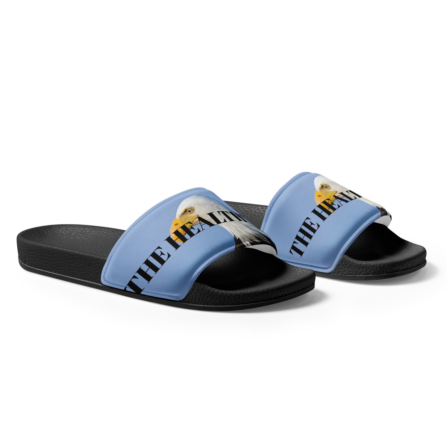 Men’s Healthy Way Eagle Print Slides