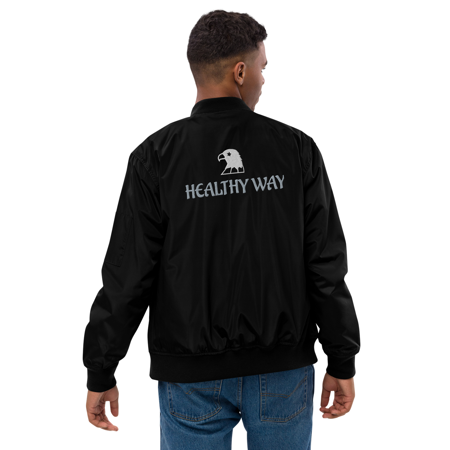 Premium recycled Healthy Way bomber jacket