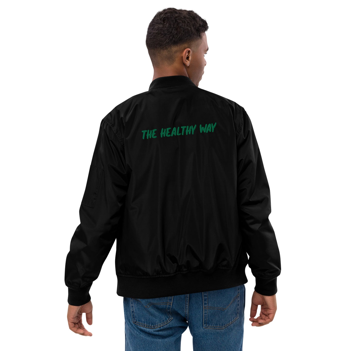 The Healthy Way Premium recycled bomber jacket