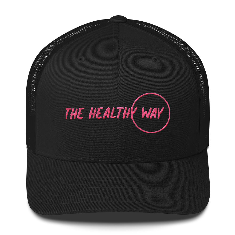 The Healthy Way Pink/Black Trucker Cap