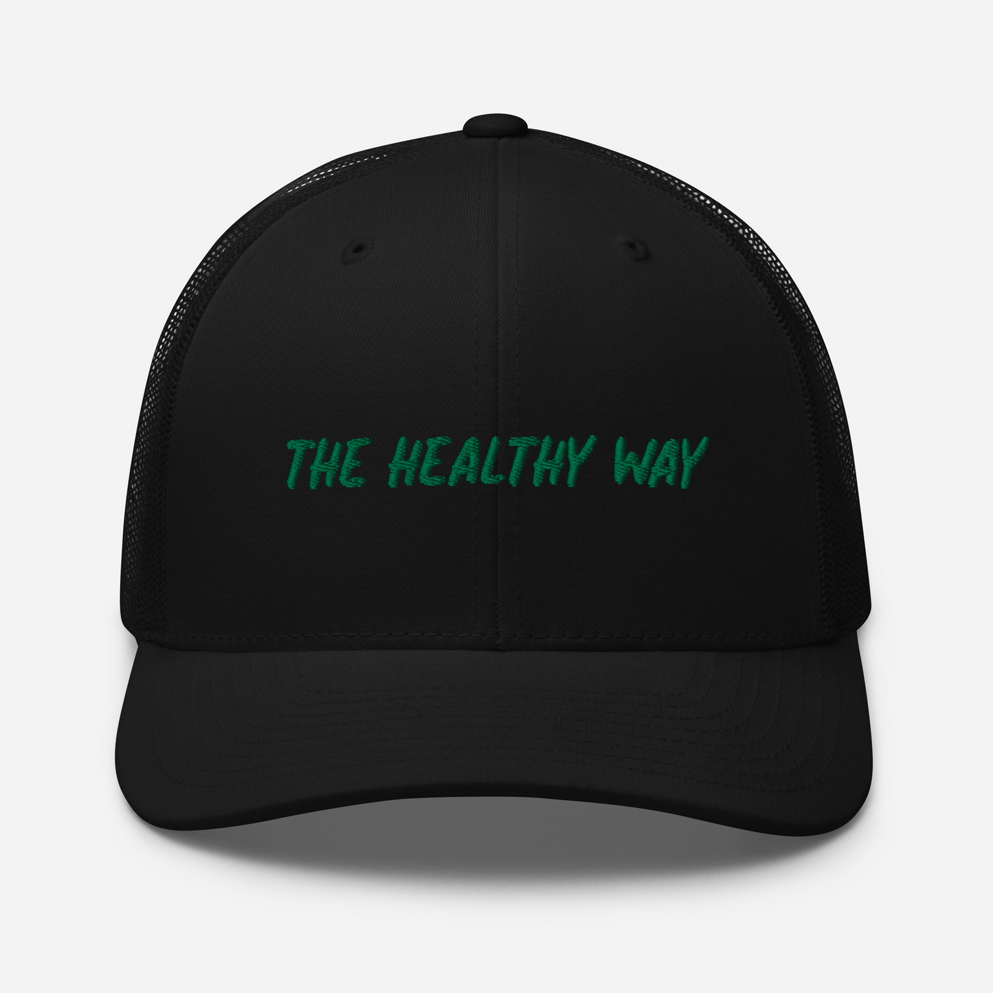 The Healthy Way Trucker Cap (Black/Green)