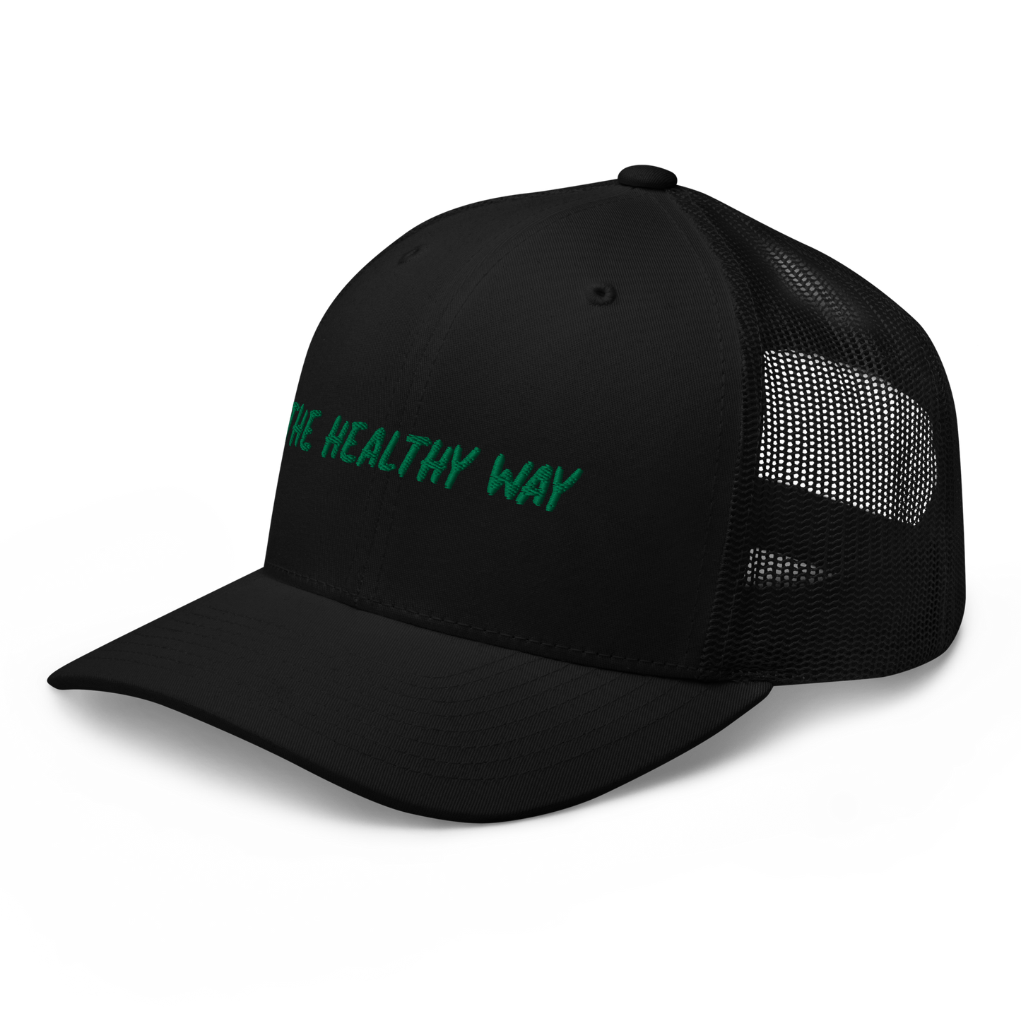 The Healthy Way Trucker Cap (Black/Green)