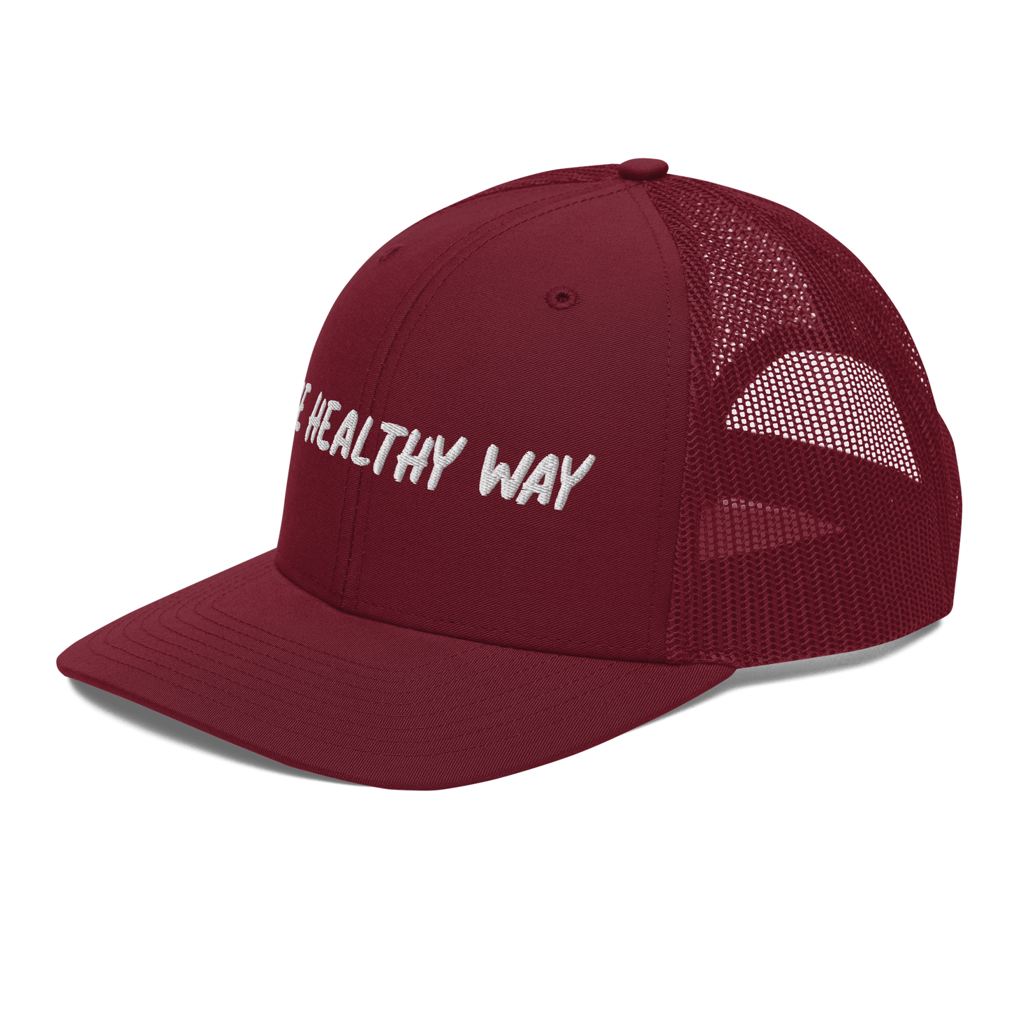 The Healthy Way Trucker Cap (Maroon)