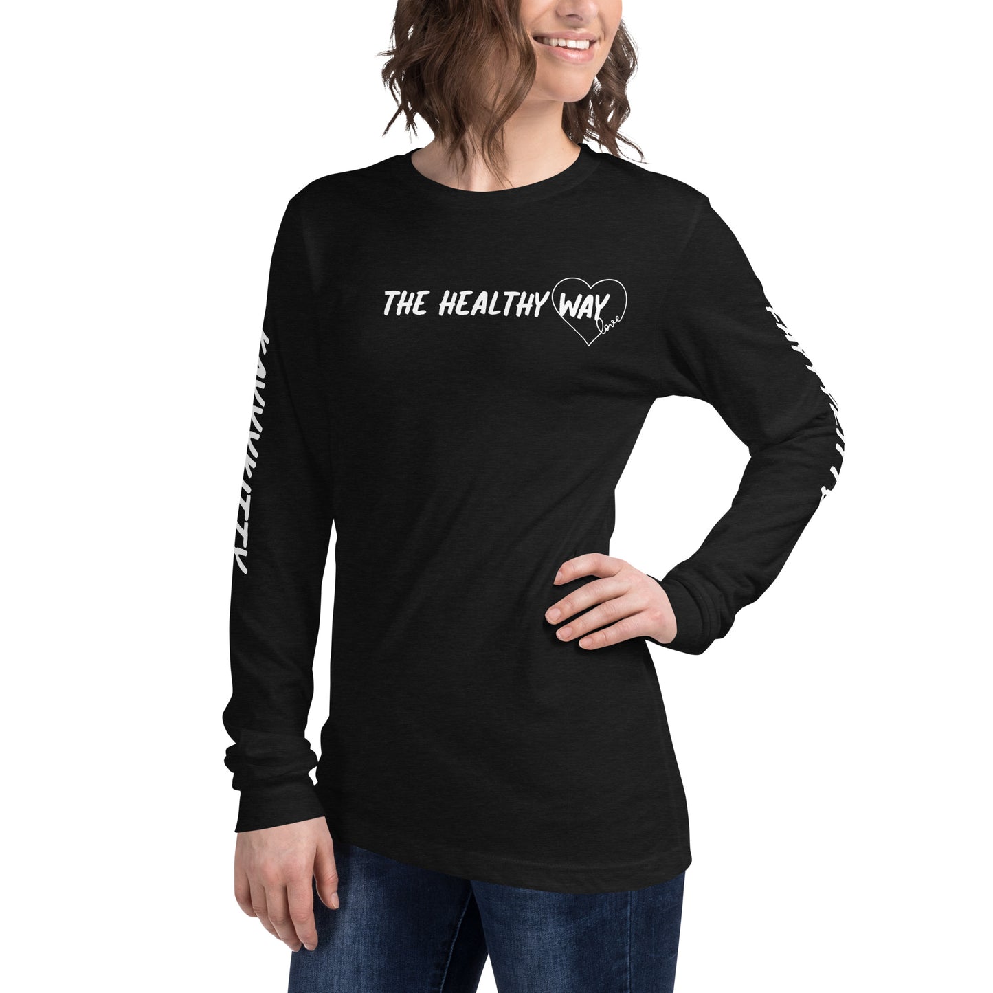 THE KAYYYKITTY EXCLUSIVE ADDITION HEALTHY WAY Unisex Long Sleeve Tee