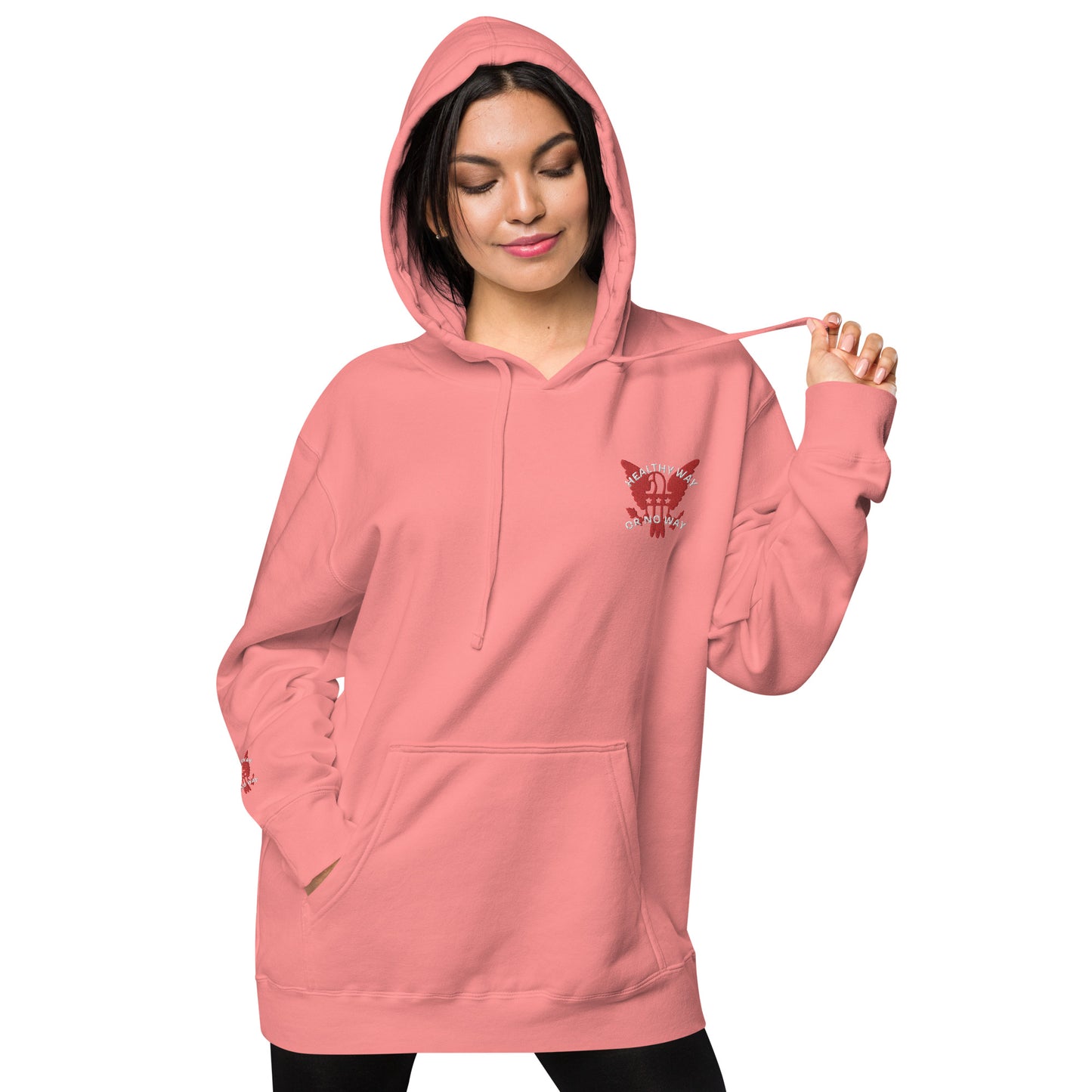 The Healthy Way Unisex pigment-dyed hoodie