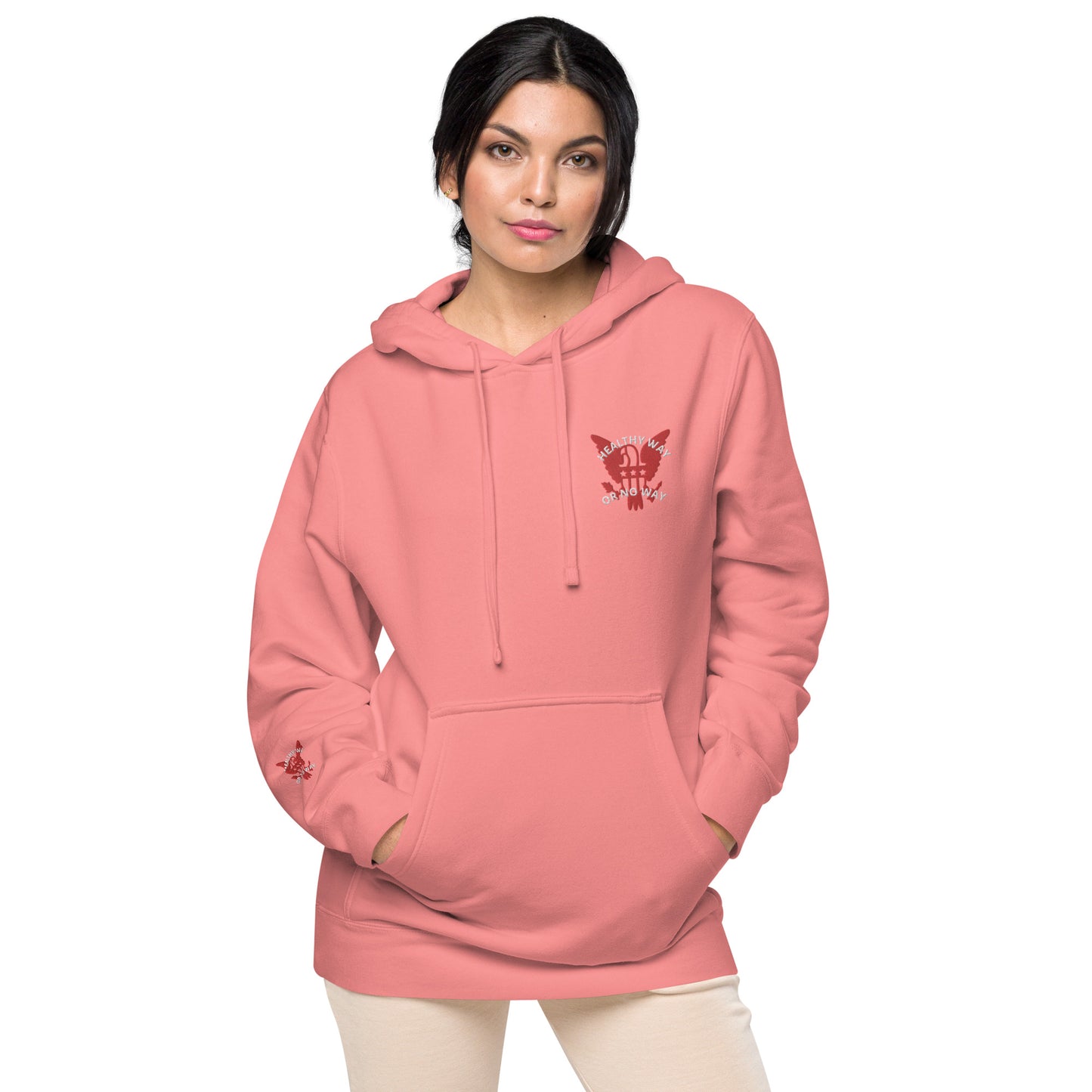 The Healthy Way Unisex pigment-dyed hoodie