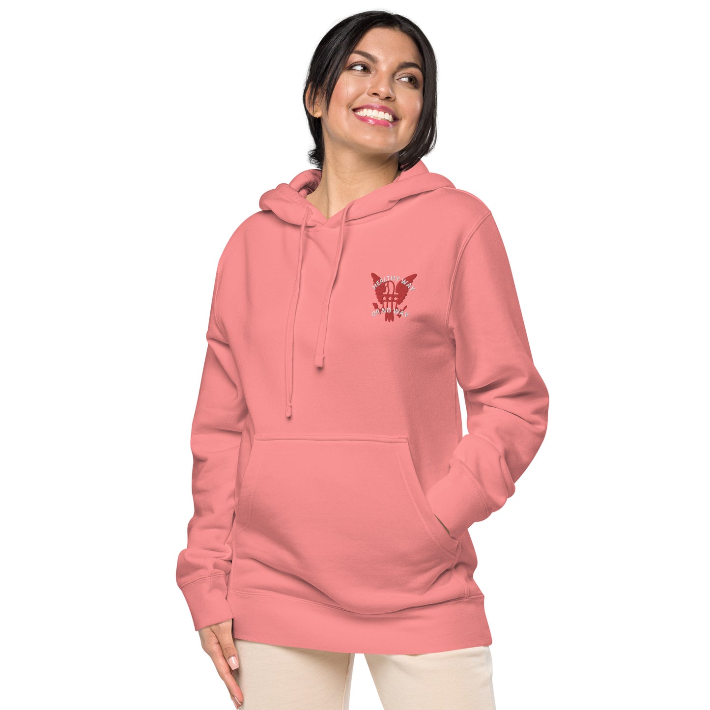 The Healthy Way Unisex pigment-dyed hoodie