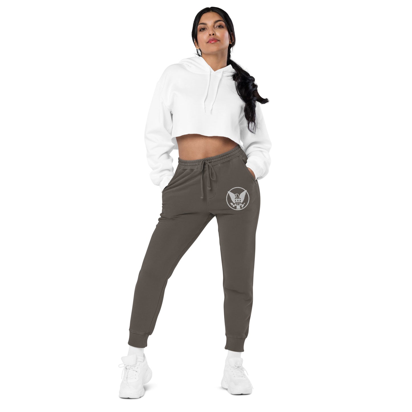 Eagle Printed Healthy Way Unisex pigment-dyed sweatpants