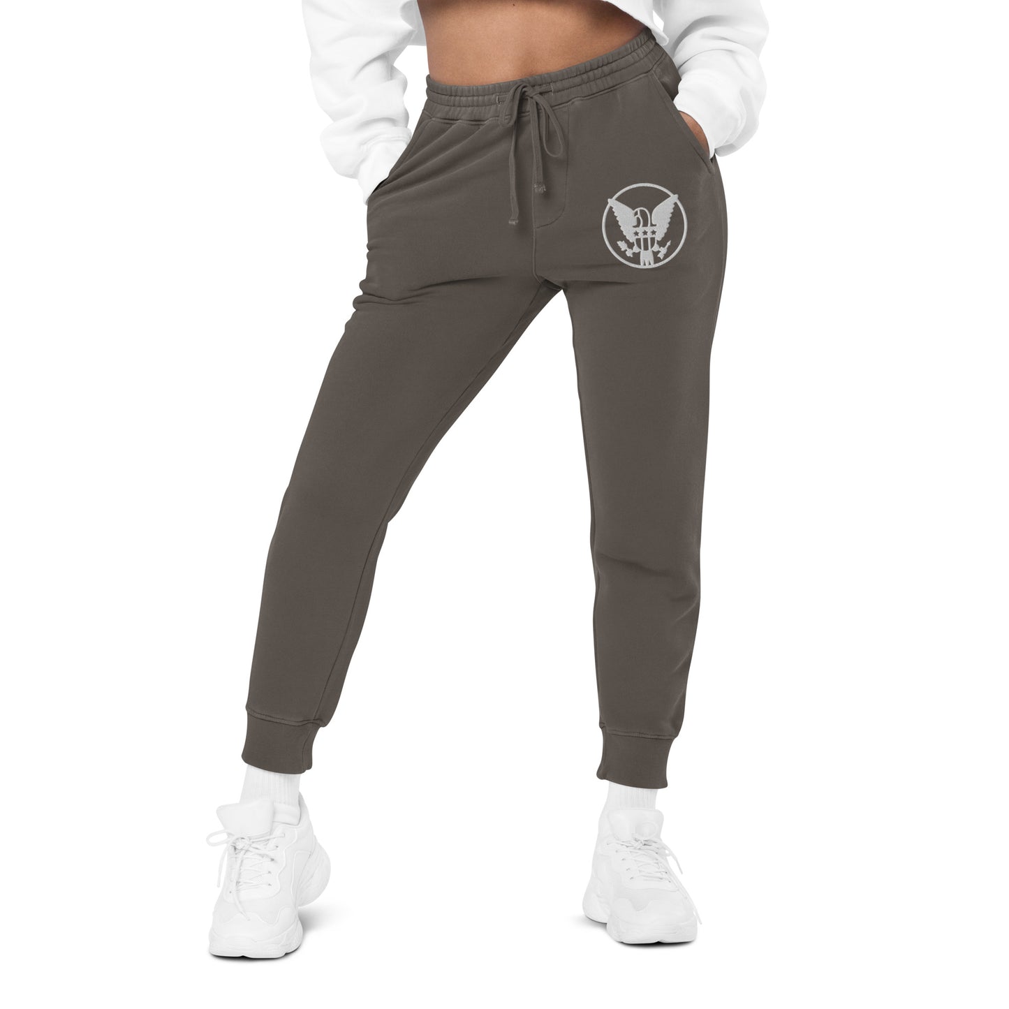 Eagle Printed Healthy Way Unisex pigment-dyed sweatpants