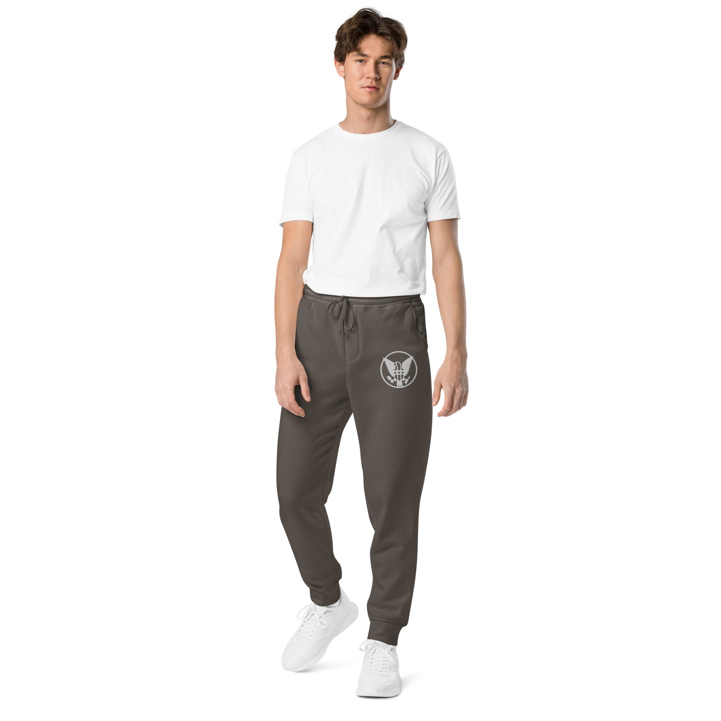 Eagle Printed Healthy Way Unisex pigment-dyed sweatpants