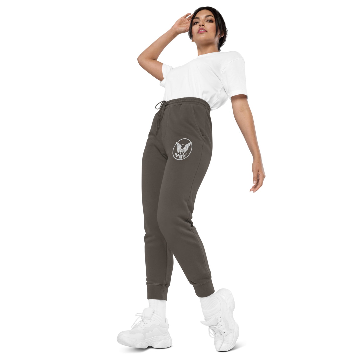 Eagle Printed Healthy Way Unisex pigment-dyed sweatpants